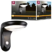 Paulmann Solar LED buitenwandlamp Diskola, met schemersensor en bewegingsmelder (IR)