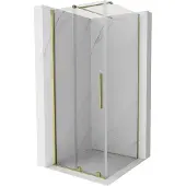 Mexen Velar schuifbare douchecabine 110 x 110 , transparant, goud - 871-110-110-01-50