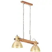 vidaXL Hanglamp industrieel 25 W E27 109 cm messingkleurig