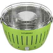 LotusGrill - Barbecue VERT avec piles et câble d'alimentation USB
