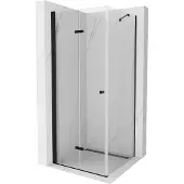 Mexen Lima opvouwbare douchecabine 70 x 70 cm, transparant, zwart - 856-070-070-70-00