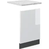 Vicco R-Line Frontpaneel – 45 cm, WB Marmer Wit Hoogglans