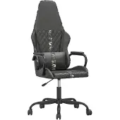 vidaXL Massage gamestoel kunstleer camouflage en zwart