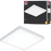 Paulmann LED-paneel Velora, wit / opaal, Woon-/ Eetkamer, metaal, Modern, LED plafondlamp