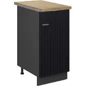 Vicco Fame-Line Keukenonderkast – 40 cm, WB Eik Zwart gestreept