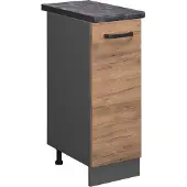 Vicco R-Line Apotheekkast – 30 cm, WB Antraciet Krachtige eik goud