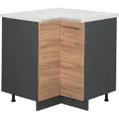 Vicco Hoekkast Fame-Line Krachtige eik goud 80.5 cm , WB Marmer, Model 45699