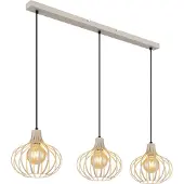 Globo Design Hanglamp Mateo 3 Lichts Creme