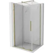 Mexen Velar schuifdouchecabine 120 x 85 , transparant, goud - 871-120-085-01-50