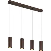 Globo Bronzen hanglamp James 4-lichts
