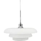 Dyberg Larsen Hanglampe , Ava, dimbare, Wit, Woonkamer, Glas, Modern
