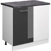 Vicco R-Line Hoekkast – 86 cm, WB Antraciet Antraciet Hoogglans