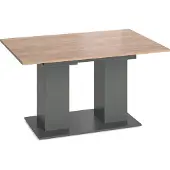 Vicco Eettafel Dix, Antraciet, 140-180 x 90 cm