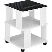 Vicco Velito Salontafel – 50 x 50 cm Wit/zwart