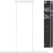 Paulmann Lento LED Hanglamp - Moderne Hanglamp Wit Mat - Dimbaar & In Hoogte Verstelbaar - 42W - Warmwit Licht (2700K) - Perfect voor Woonkamer of Eetkamer