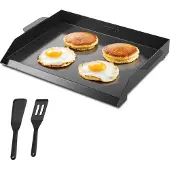 Vevor Bakplaat Grillpan Koolstofstaal Universele Rechthoekige Plaat (502 x 370 mm) met Platte Bovenkant