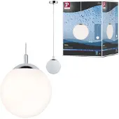 Paulmann Hanglampe , Globe, dimbare, Wit, Woonkamer, Glas, Modern