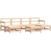 vidaXL 7-delige Loungeset massief grenenhout