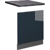 Vicco Fame-Line Vaatwasserfascia – 60 cm, WB Antraciet Donkerblauw hoogglans