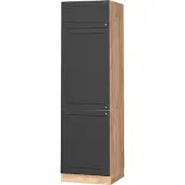 Vicco Fame-Line Koelkast ombouwkast – 60 cm Antraciet-goud