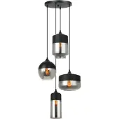 ITALUX Hanglamp Molina MDM-4364/4 BK+SG van