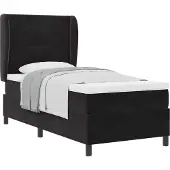 vidaXL Boxspring bed met hoofdeinde Zwart 190 x 90 cm Fluweel