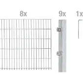 Alberts Dubbelstaafmat hekwerk Basisset Hoogte: 80 - 160 cm, totale lengte: 4 - 30 m, voor plaatsing in beton (set)
