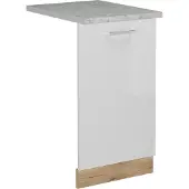 Vicco R-Line Vaatwasserfrontpaneel – 45 cm, WB Marmer Wit Hoogglans