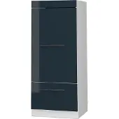 Vicco Hoge kast Fame-Line Donkerblauw hoogglans/Wit 60 cm, Model 49642