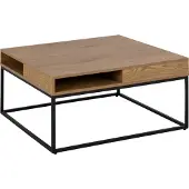 Actona Willford salontafel staal/hout materiaal