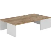 Vicco Hardi Salontafel – 90 x 21.4 cm Eik wit/goud