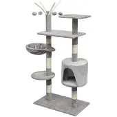vidaXL Krabpaal voor katten, 125 cm, grijs