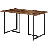 Vicco Eettafel Merido Eiken rustiek/zwart 140 x 80 cm, Model 55285