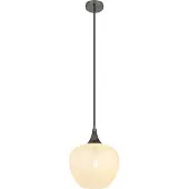 Globo Lighting Antraciet hanglamp Maxy met wit glas Ø 24cm