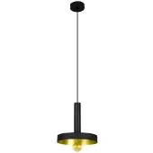 Faro 20160, zwart, goud, aluminium, IP20, klasse II, 1 lamp(en), E27
