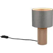 TRIO LED Tafellamp | Canio | Rond | Grijs, hout | IP20 | Lighting