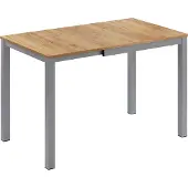 Vicco Eettafel Granny Eiken/Grijs 80-120 x 70 cm Uitschuifbaar, Model 50577