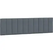 vidaXL Hoofdbordkussen "Hanko" 180 cm fluweel donkergrijs
