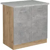 Vicco R-Line Wastafelkast – 80 cm WB Marmer Beton