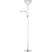 Globo Lighting Uplighter vloerlamp Blade, alu / grijs / zink, Woon-/ Eetkamer, metaal, Modern, vloerlamp
