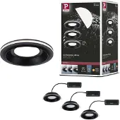 Paulmann Spots , Sormus, Zwart, Badkamer, Kunststof, Modern