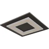 Globo Plafondlamp Jayden 32 x 32cm zwart