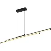 Globo Lighting Moderne hanglamp Kirina 110cm zwart