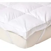 Homescapes - Matrastopper met 100% ganzenveren vulling - 135x190 cm