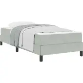 vidaXL Boxspring bed met matras Lichtgrijs 80 x 220 cm Stof