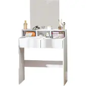 HOMCOM -kaptafel-75x38x135cm-spaanplaat-wit