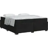 vidaXL Bedframe met matras Zwart 180 x 200 cm Stof