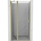 Mexen Mist draaideur-douchedeur 110 , transparant, goud geborsteld - 8A4-110-000-55-00