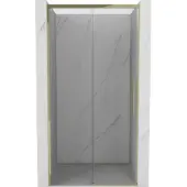 Mexen Rox schuifdouchedeur 100 , transparant, goudkleurig - 8C2-100-000-50-00