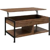 HOMCOM -Salontafel-MDF-100x60x46cm-Rustiek Bruin